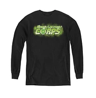 Green Lantern Boys Youth Gl Corps Title Long Sleeve Sweatshirts