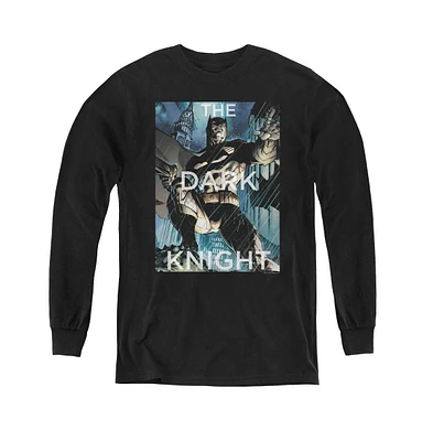 Batman Boys Youth Fighting The Storm Long Sleeve Sweatshirts