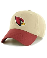 47 Brand Men's Khaki/Cardinal Arizona Cardinals Ashford Clean Up Adjustable Hat