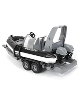 Bruder 1/16 Police Boat with Trailer