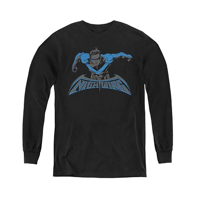 Batman Boys Youth Wing Of The Night Long Sleeve Sweatshirts