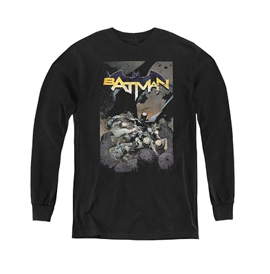 Batman Boys Youth One Long Sleeve Sweatshirts
