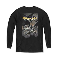 Batman Boys Youth One Long Sleeve Sweatshirts