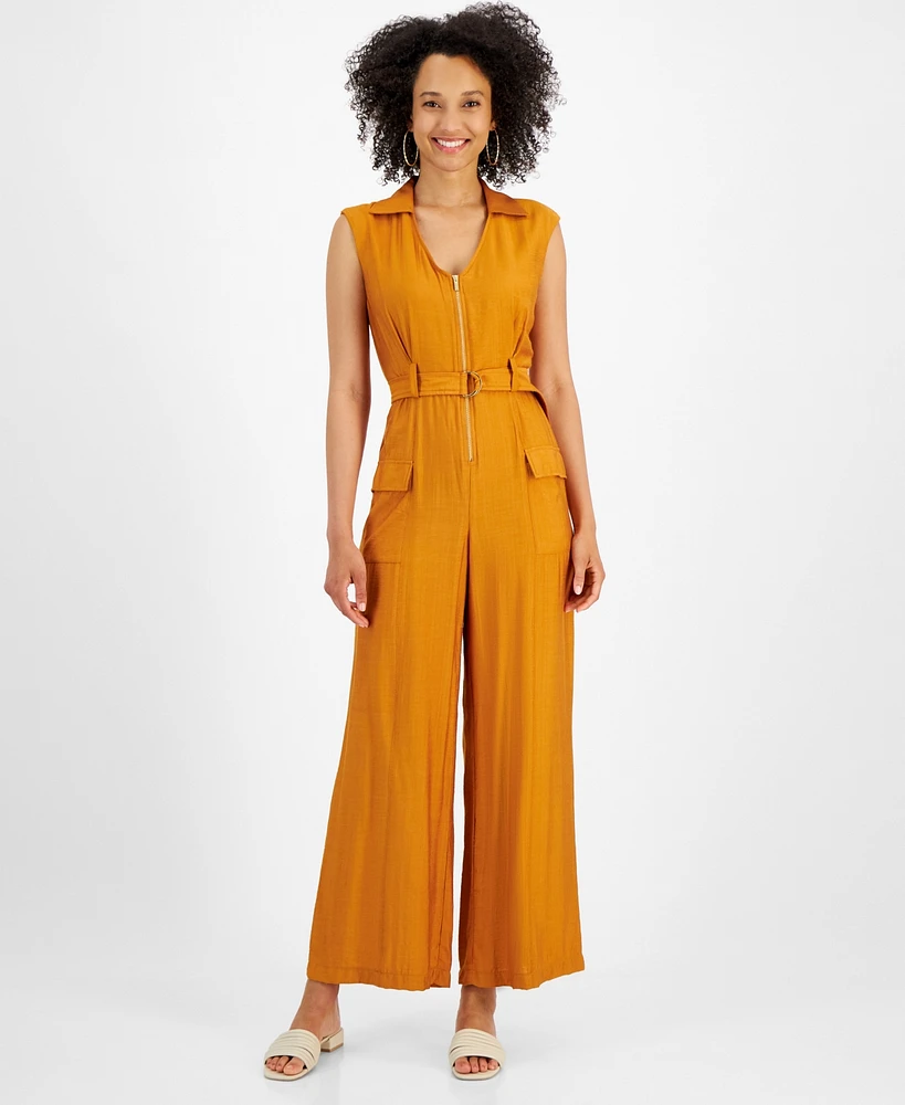 Taylor Petite Utility Wide-Leg Jumpsuit