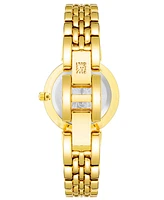 Anne Klein Women's Quartz Gold-Tone Alloy Link and Mother of Pearl Bracelet Watch, 30mm - Gold