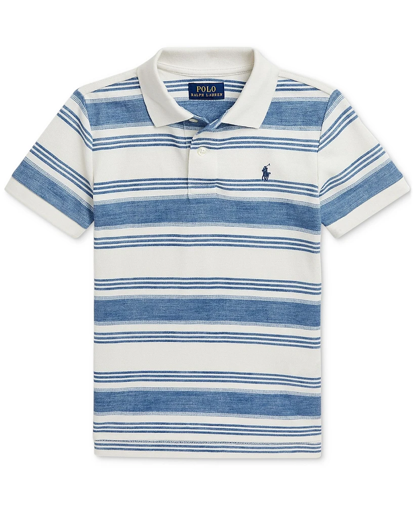 Polo Ralph Lauren's Toddler & Little Boys Striped Cotton Mesh Shirt