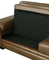 Abbyson Living Harrison 43" Leather Traditional Chair