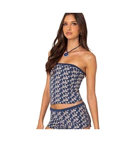 Edikted Women's Flower Power Tube Top