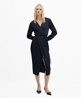 Mango Women's Belt Wrap Dress