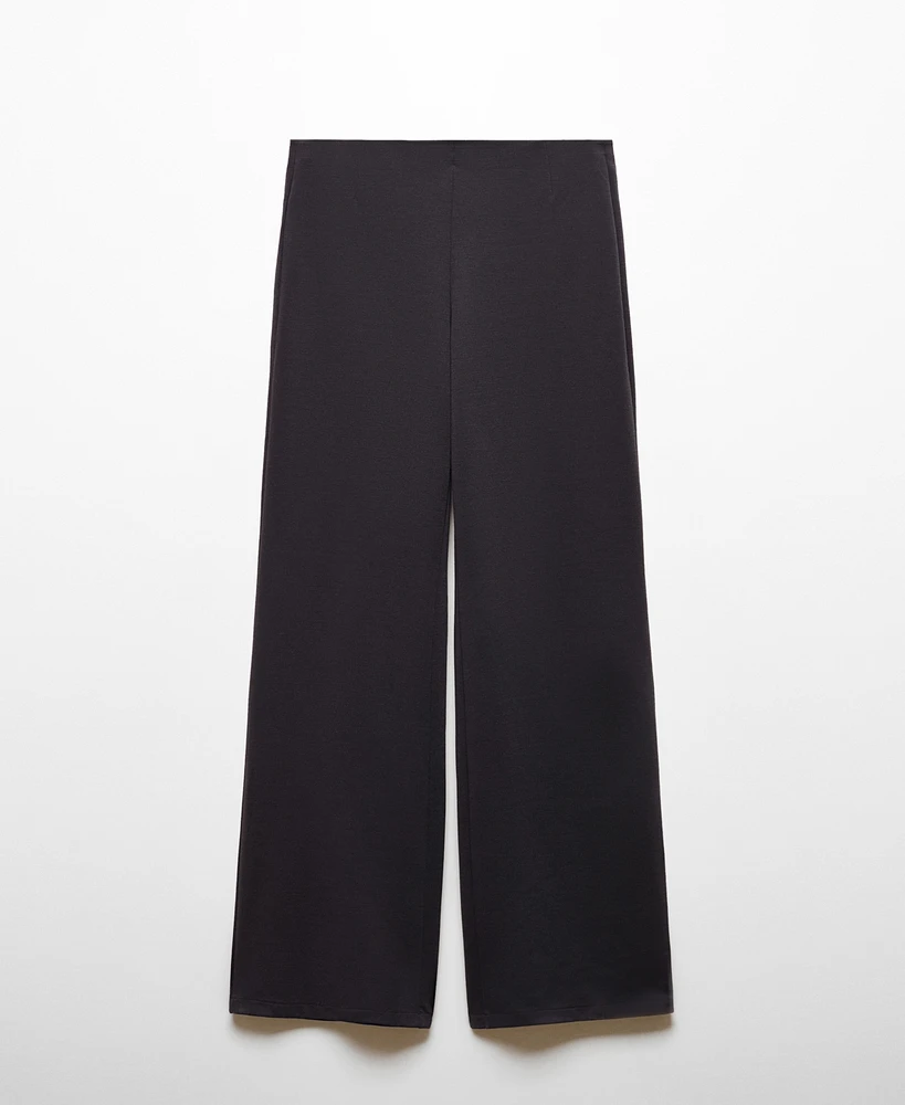 Mango Women's High-Rise Wideleg Trousers