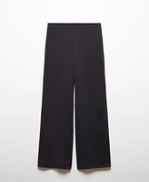 Mango Women's High-Rise Wideleg Trousers