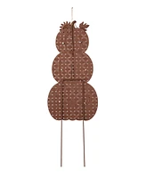 Glitzhome 35.5"H Thanksgiving Metal Stacked Pumpkins Yard Stake