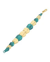 Robert Lee Morris Soho Turquoise Patina Petal Layered Bracelet