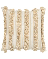 Rizzy Home Stripes Polyester Filled Decorative Pillow, 20" x 20"