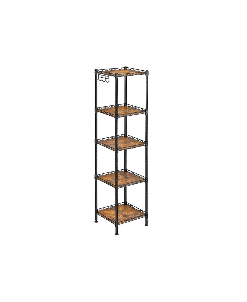 Slickblue 5-Tier Bathroom Shelf For Small Space