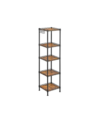 Slickblue 5-Tier Bathroom Shelf For Small Space