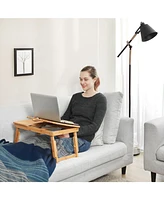 Slickblue Multi Function Lapdesk Table Bed Tray Foldable Adjustable Breakfast Table