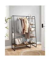 Slickblue Clothing Rack With Shoe Shelf