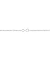 Singapore Chain 24" Strand Necklace (1-1/3mm) in 14k White Gold