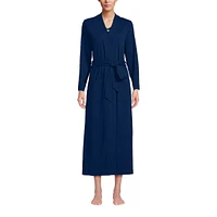 Lands' End Women's Cotton Long Sleeve Midcalf Robe