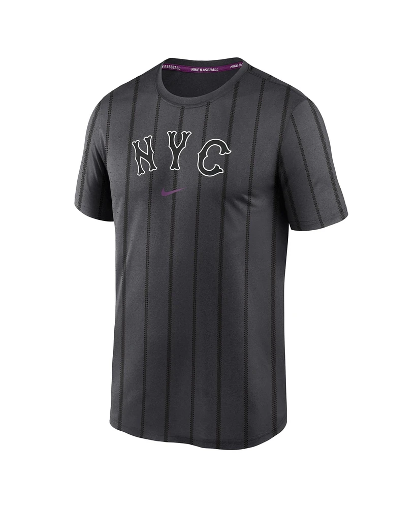 Nike Men's New York Mets 2024 City Connect Practice Velocity Performance T-Shirt