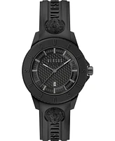 Versus Versace Men's Tokyo Silicone Date Quartz Silicone Strap 42mm