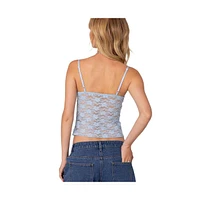 Women's Eira Sheer Lace Tank Top