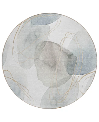 Addison Chantille Machine Washable ACN544 8'x8' Round Area Rug