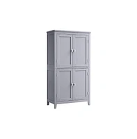 Slickblue Bathroom Cabinet, Floor Storage Cabinet With Adjustable Shelves