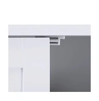 Slickblue Bathroom Floor Storage Cabinet With Double Door Adjustable Shelf