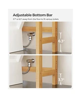 4-Tier Over-the-Toilet Storage Shelf Space-Saving Organizer for Bathroom Essentials