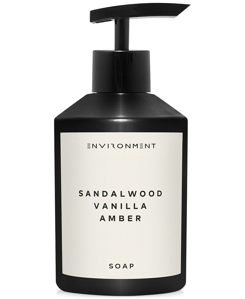 Environment Sandalwood, Vanilla & Amber Hand Soap (Inspired by 5-Star Luxury Hotels), 10 oz.