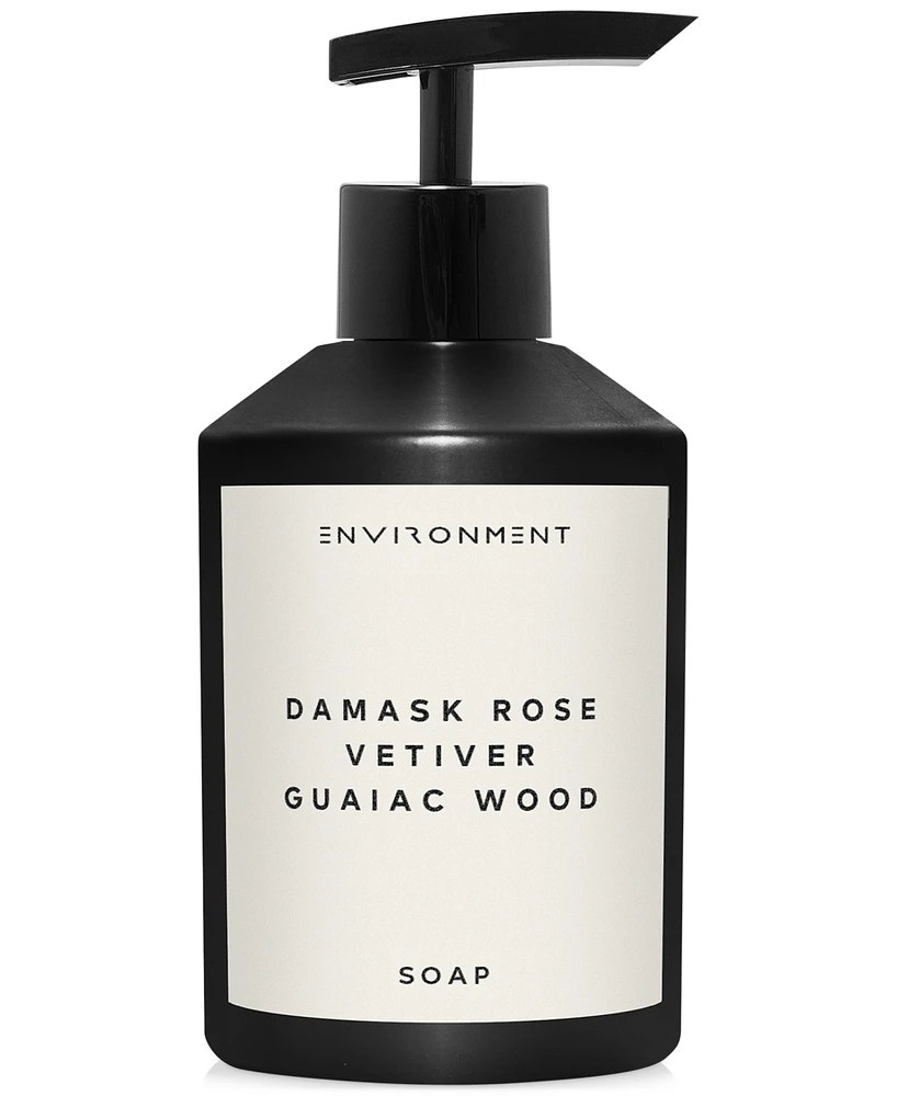 Environment Damask Rose, Vetiver & Guaiac Wood Hand Soap (Inspired by 5-Star Luxury Hotels), 10 oz.