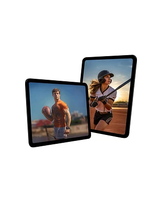 Slickblue Sleak Modern-tech Visual Picture Frames With High-transparency And Rounded Corners - Set Of 2