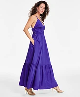 I.n.c. International Concepts Women's V-Neck Maxi Dress, Created for Macy's