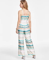 I.n.c. International Concepts Women's Tie-Dyed Halter Jumpsuit, Created for Macy's