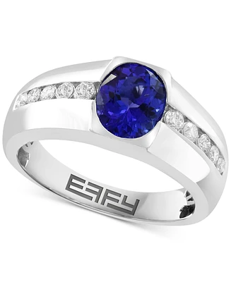 Effy Oval Tanzanite & Diamond Ring in 14K White Gold