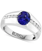 Effy Oval Tanzanite & Diamond Ring in 14K White Gold