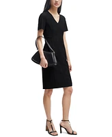 Boss by Hugo Women's Slim-Fit Full Rear Zip Dress