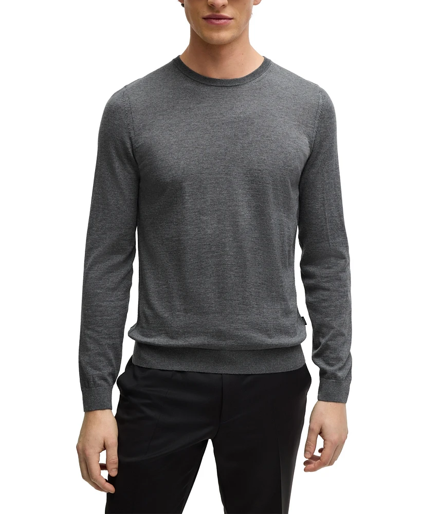 Boss by Hugo Men's Slim-Fit Crew-Neck Sweater