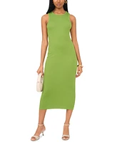 1.state Women's Rib Knit Cutout Sleeveless Cotton Bodycon Dress