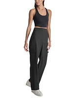 Dkny Sport Women's High-Rise Straight-Leg Cargo Pants