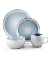 Elama Mocha 16 Piece Dinnerware Set, Service for 4