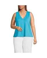 Lands' End Plus Lightweight Jersey Tank Top