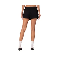 Edikted Women's Utility Micro Wrap Skort