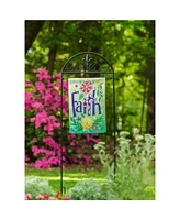 Evergreen Fleur de Lis Garden Flag Arbor Stand- 12x44 in Garden and House Flag Accessories
