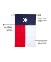 Evergreen Flag Texas State Flag House Applique Flag