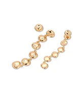Ettika Polished Pebble Linear Dangle Earrings