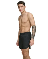 Dkny Men's Tonal Logo Stretch 5" Volley Shorts