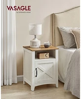 Slickblue Nightstand with Cabinet and Compartment Set of 2